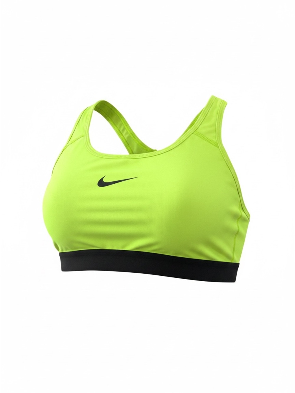 Nike Sports Bra in Volt with Black Band